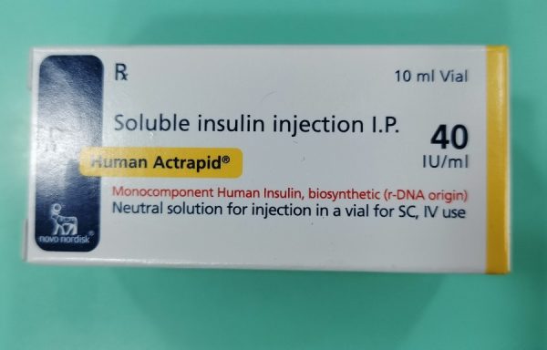 Human Actrapid 40mg/ml Insulin
